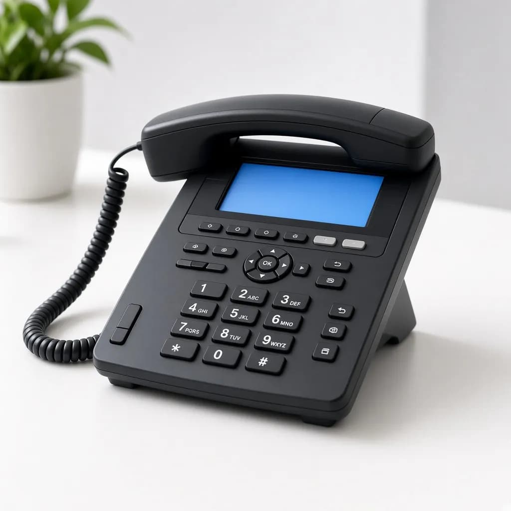 تلفن سازمانی رومیزی با صفحه روشن