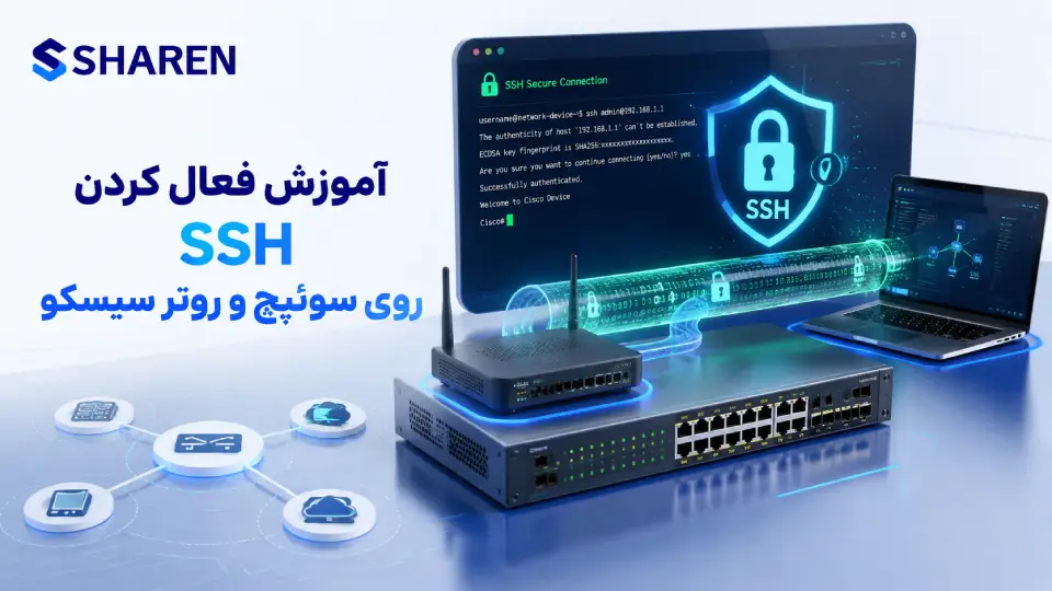 آموزش فعال کردن SSH روی سوئیچ و روتر سیسکو
