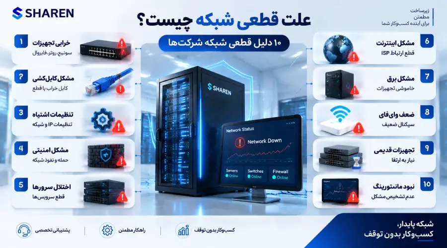  قطعی شبکه